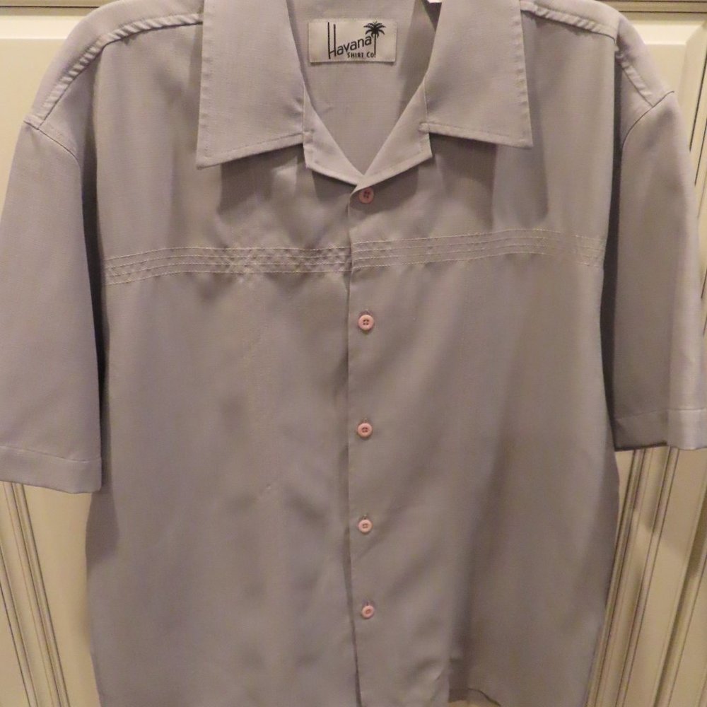 Grey Havana Shirt Co. 100% Polyester size M 30" long 46" chest
